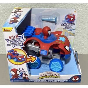 DISNEY JR MARVEL SPIDEY & HIS AMAZING FRIENDS MECH WEB CRAWLER ROBOT + DART NEW